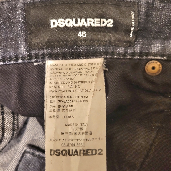 DSQUARED2 Men's Straight Gray Jeans - Picture 4 of 6
